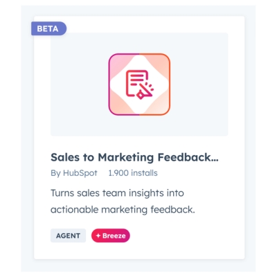 Sales to marketing recap agent