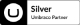 Silver Horizontal Partner Badge Black